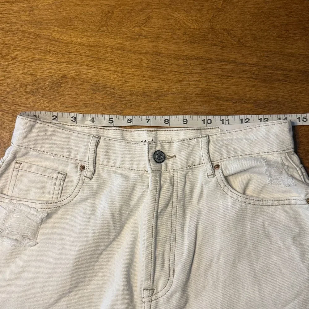 PacSun High Rise Distressed Straight Leg Jeans